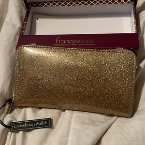 NWT Francesca’s crossbody wallet